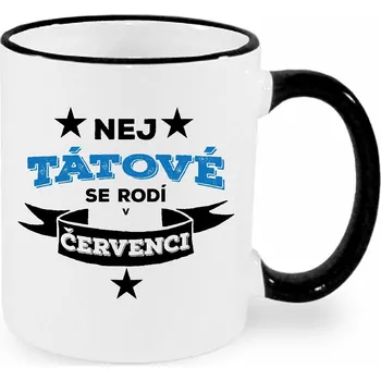 Hrnek - Nej tátové se rodí v červenci Barva: Černá