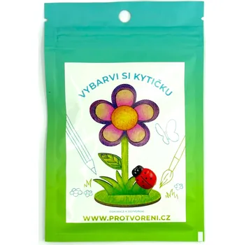 Výtvarná sada Kreativní sada, VYBARVI SI KYTIČKU, 10 cm, sada