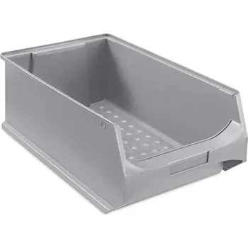 Plastový zásobník STORAGE, 500 x 300 x 200 mm, barva šedá