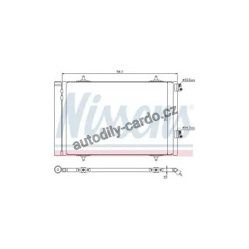 Chladič motoru Chladič klimatizace NISSENS 940189