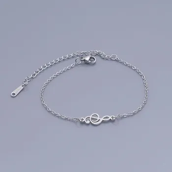 Náramek Nerezový náramek, se zapínáním, HOUSLOVÝ KLÍČ, cca 17 cm, 1ks