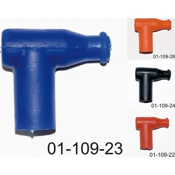 Osvětlení pro motocykl PSYCHIC fajfka na zapalovací svíčky ohnutá barva světle modrá (NGK TB05) (PSYCHIC fajfka na zapalovací svíčky ohnutá barva světle modrá (NGK TB05))