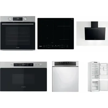 Set domácích spotřebičů WHIRLPOOL OMK58CU1SX + WHIRLPOOL WL B8160 NE + WHIRLPOOL AKR 62F LT K + WHIRLPOOL MBNA910X + WHIRLPOOL WBC 3C34 PF X + WHIRLPOOL WHC18 T311