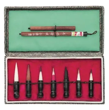 Umělecký štětec Sada čínský kaligrafický štětěc výměnný 7ks (Sada čínský kaligrafický štětěc výměnný 7ks)