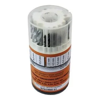 Vrták NÁSTROJE CZ Sada vrtáků 18-dílná kombinovaná 3/4/5/6/8/10mm 1121RNHSS/DR1121RNHSS/VB0203500 - SVKOMBI-01