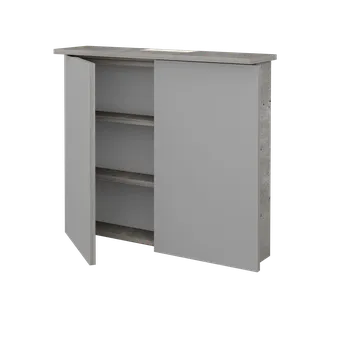 Koupelnový nábytek Dřevojas Dvoudveřová galerka SANI GA2O 80 - D01 Beton