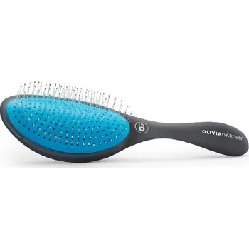 kartáč na vlasy VÝPRODEJ: Olivia Garden DETANGLER Fine-Medium Hair - detangler pro jemné až střední husté vlasy (modro-šedý)