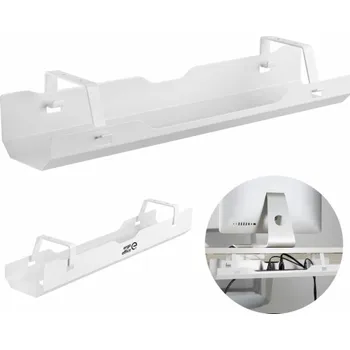 Organizér kabelů Organizér kabelů pod stůl Ergo Office ER-431W White