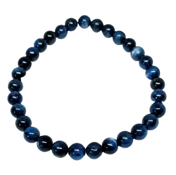 Náramek Kyanitový fazetovaný náramek 6 mm – elegance a síla krystalů (velmi pěkný kus)