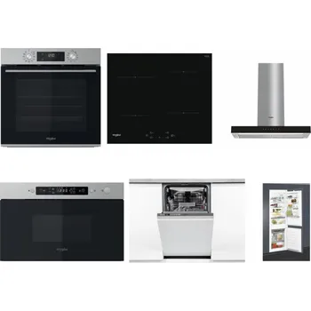 Set domácích spotřebičů WHIRLPOOL OMK58CU1SX + WHIRLPOOL WS Q2760 BF + WHIRLPOOL WHBS 62F LT K + WHIRLPOOL MBNA910X + WHIRLPOOL WSIO 3O34 PFE X + WHIRLPOOL ART 65031