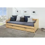 Postel s výsuvným lůžkem 90x200 cm,borovice masiv 8808