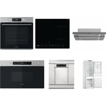 Set domácích spotřebičů WHIRLPOOL OMK58CU1SX + WHIRLPOOL WL B8160 NE + WHIRLPOOL AKR 749/1 IX + WHIRLPOOL MBNA910X + WHIRLPOOL WSBO 3O34 PF X + WHIRLPOOL WHC18 T311