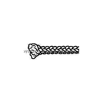 Lany Šňůra PA průměr 6mm- křížová bez jádra - černá 1 m