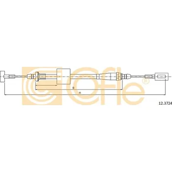 Lanko parkovací brzdy COFLE Tažné lanko, parkovací brzda 123724
