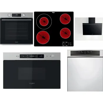 Set domácích spotřebičů WHIRLPOOL OMK58CU1SX + WHIRLPOOL AKT 8130/NE + WHIRLPOOL AKR 62F LT K + WHIRLPOOL MBNA910X + WHIRLPOOL WBC 3C34 PF X