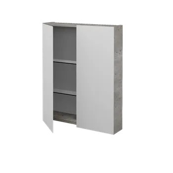 Koupelnový nábytek Dřevojas Dvoudveřová galerka PREMIUM GA2E 60 - D01 Beton