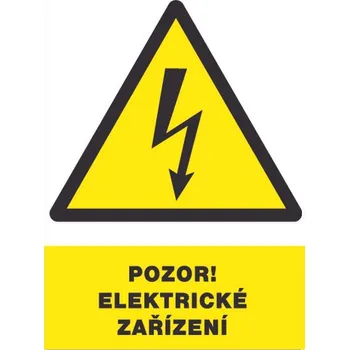 Značení Tabulka bezpečnostní - Pozor el.zařízení 12301