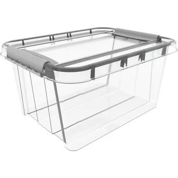 Dóza na potraviny box 32,0l 510x390x258mm, klipsy, plast