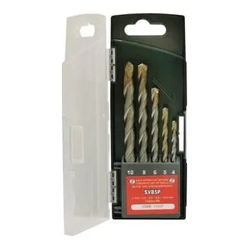 Vrták NÁSTROJE CZ Sada vrtáků do betonu 5-dílná 4,5,6,8,10mm HOBBY - SVB500-5P