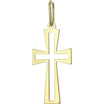 Přívěsek Zlatý přívěšek křížek PA1537F