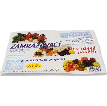 Sáček na potraviny sáčky zamr.25x35cm-30ks-střední