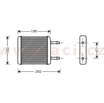 Výměník tepla topný radiátor [152*166*25]