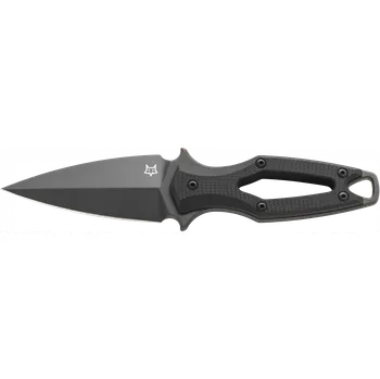 Bojový nůž FOX Aka, pevný nůž s pouzdrem, černý FX-554 B