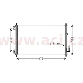 Sušič klimatizace chladič klimatizace bez sušičky pro všechny pohonné jednotky (pouze kombi) [655*380*16]