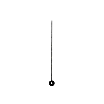 Hodiny Černá sekundová ručička 80 mm