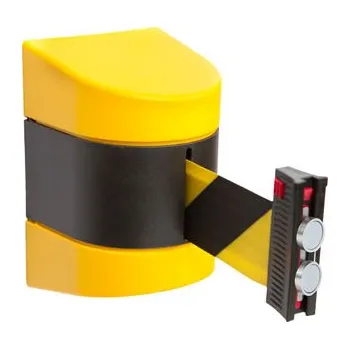 Nástěnná zábrana proti vstupu magnetická 5 m, páska - černá / žlutá