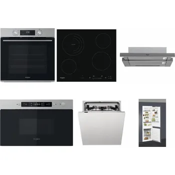 Set domácích spotřebičů WHIRLPOOL OMK58CU1SX + WHIRLPOOL AKT 8900 BA + WHIRLPOOL AKR 749/1 IX + WHIRLPOOL MBNA910X + WHIRLPOOL WIC 3C33 PFE + WHIRLPOOL ART 66112