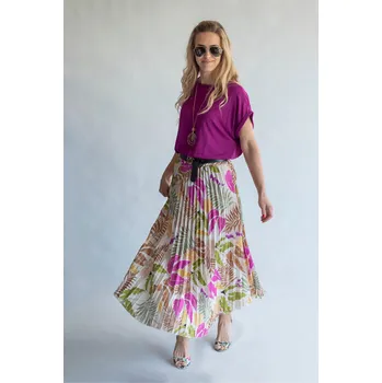 Dámská sukně Sukně plísová dlouhá 30306 Itálie barva: 2.vzor