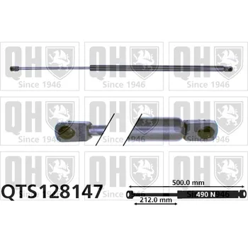 Příslušenství karosérie QUINTON HAZELL Pneumatická pružina, zavazadlový / nákladový prostor QTS128147