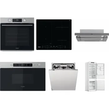 Set domácích spotřebičů WHIRLPOOL OMK58CU1SX + WHIRLPOOL WL B8160 NE + WHIRLPOOL AKR 749/1 IX + WHIRLPOOL MBNA910X + WHIRLPOOL WIO 3T133 PLE + WHIRLPOOL WHC18 T311