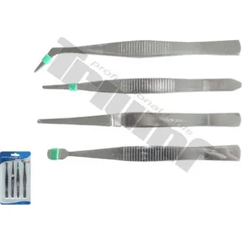 Péče o řasy a obočí Pinzeta, 4dílná sada