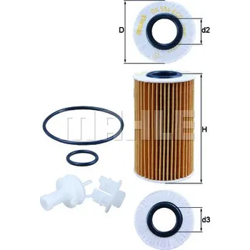 Olejový filtr MAHLE ORIGINAL Olejový filtr OX554D2