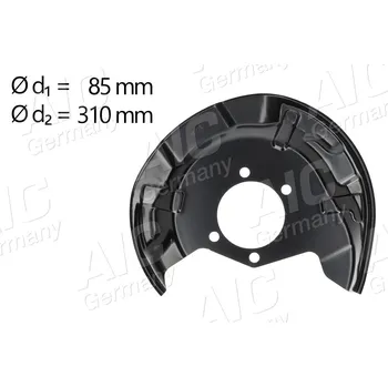 Brzdový kotouč Ochranný plech proti rozstřikování, brzdový kotouč A.I.C. 58269