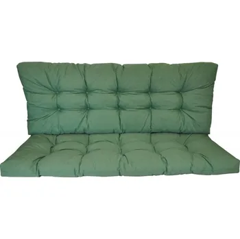 Axin Trading Polstr na zahradní houpačku 120 cm, tmavě zelený melír