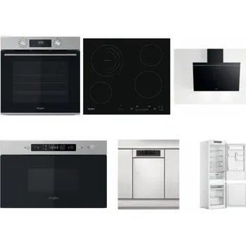 Set domácích spotřebičů WHIRLPOOL OMK58CU1SX + WHIRLPOOL AKT 8900 BA + WHIRLPOOL AKR 62F LT K + WHIRLPOOL MBNA910X + WHIRLPOOL WSBO 3O34 PF X + WHIRLPOOL WHC18 T311