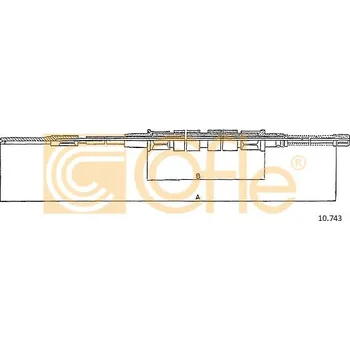 Lanko parkovací brzdy COFLE Tažné lanko, parkovací brzda 10743