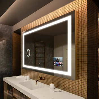 Zrcadlo Smart koupelnové zrcadlo s LED podsvícením L15 Řada Google