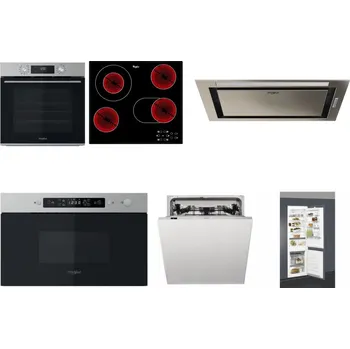 Set domácích spotřebičů WHIRLPOOL OMK58CU1SX + WHIRLPOOL AKT 8190/BA + WHIRLPOOL WCT3 64 FLB X + WHIRLPOOL MBNA910X + WHIRLPOOL WIC 3C33 PFE + WHIRLPOOL ART 66112