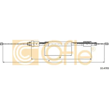 Lanko parkovací brzdy COFLE Tažné lanko, parkovací brzda 104705