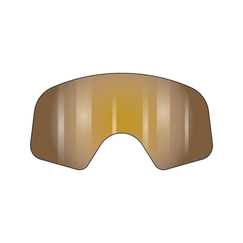 Motocyklové brýle VonZipper Beefy Spare Lexan Lens Amber Flash Chrome