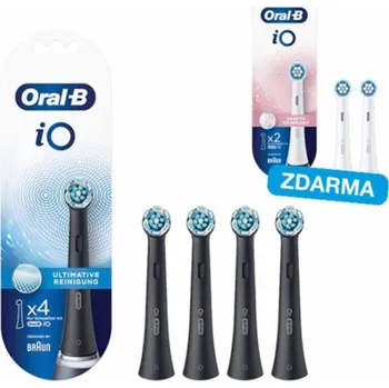 Masážní přístroj Oral-B iO Ultimate Clean Black Náhradní hlavice, 4 ks