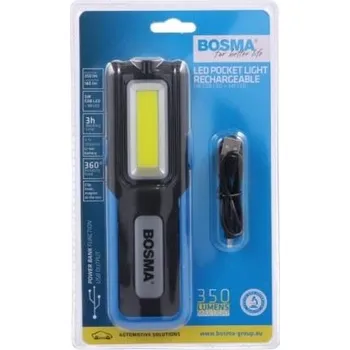 Svítilna Baterka pracovní 3W COB 350lm - nabíjecí BOSMA