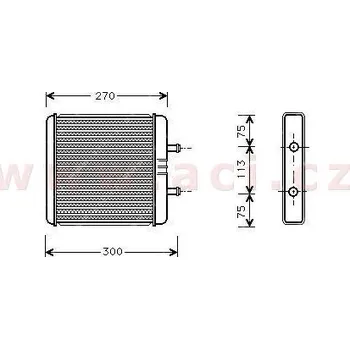 Výměník tepla topný radiátor [214*263*25]