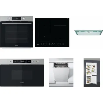 Set domácích spotřebičů WHIRLPOOL OMK58CU1SX + WHIRLPOOL WL B8160 NE + WHIRLPOOL AKR 650/1 IX + WHIRLPOOL MBNA910X + WHIRLPOOL WSIC 3M27 C + WHIRLPOOL ART 66112