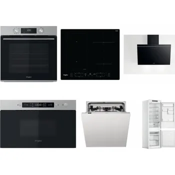 Set domácích spotřebičů WHIRLPOOL OMK58CU1SX + WHIRLPOOL WL B8160 NE + WHIRLPOOL AKR 62F LT K + WHIRLPOOL MBNA910X + WHIRLPOOL WIC 3C33 PFE + WHIRLPOOL WHC18 T311