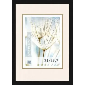 Rám na obraz Dřevěný rám černý Quadro8 - A4 (Dřevěný rám černý Quadro8 - A4)